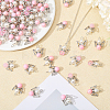 Acrylic & Alloy Pendant PALLOY-CA00011-4