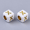 Plating Acrylic Beads SACR-S297-09X-2