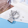 1Pc DIY Alloy Rhinestone Spring Gate Rings Keychains FIND-TA0008-54C-P-4