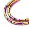 Electroplate Glass Beads Strands EGLA-K014-B-FP06-4