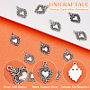 50Pcs Tibetan Style Alloy Pendants TIBEP-UN0001-18-5