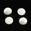 Pearlized Plated Opaque Glass Cabochons X-PORC-S801-7mm-M-2