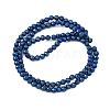 Electroplate Synthetic Magnetic Hematite Beads Strands G-A263-B01-02F-2