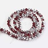 Electroplate Transparent Glass Beads Strands EGLA-A034-T10mm-M02-2