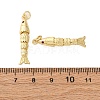 Rack Plating Brass Micro Pave Cubic Zirconia Pendants KK-M309-38I-G-3