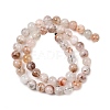 Natural Black Gold Rutilated Quartz Beads Strands G-P596-8mm-02-3