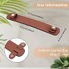 Olycraft 3Pcs 3 Colors Cowhide Leather Bag Strap Covers FIND-OC0002-05-2