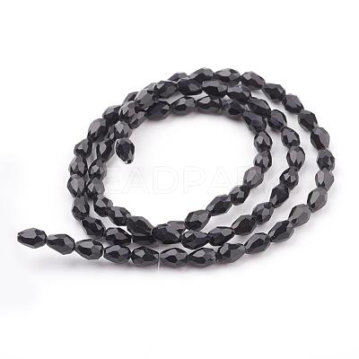 Glass Beads Strands GLAA-R024-6x4mm-13-1