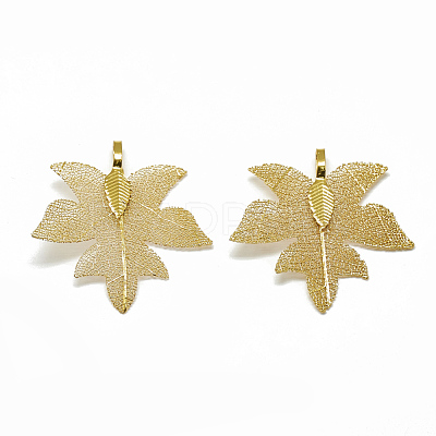 Autumn Theme Iron Pendants IFIN-T006-07G-1