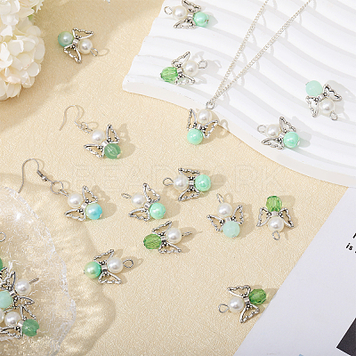 Acrylic & Alloy Pendant PALLOY-CA00010-1