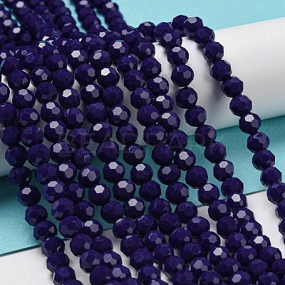 Opaque Glass Beads Stands LS-EGLA-A035-P6mm-D09-1