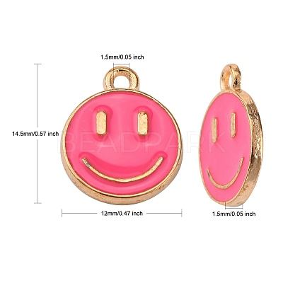 Alloy Enamel Charms ENAM-S121-165E-RS-1