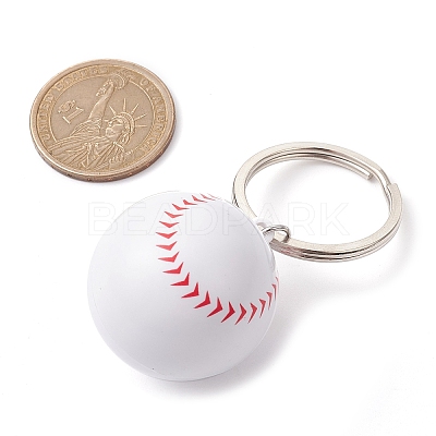 ABS Plastic Sports Ball Theme Pendants Keychains KEYC-JKC00659-05-1