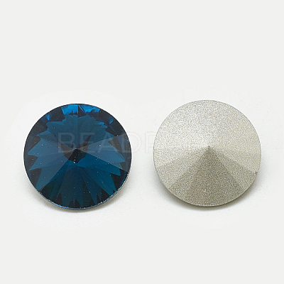 Pointed Back Glass Rhinestone Cabochons RGLA-T086-8mm-14-1