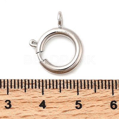 Brass Spring Ring Clasps KK-D407-20P-E-1