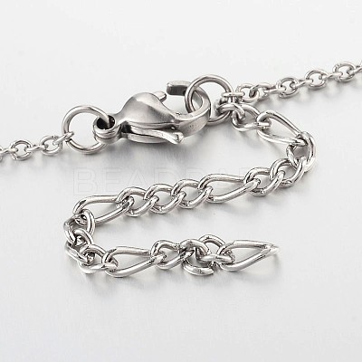 Tarnish Resistant Cross Stainless Steel Anklets AJEW-AN00104-01-1