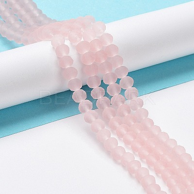 Transparent Glass Beads Strands EGLA-A034-T4mm-MD22-1