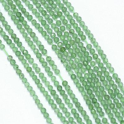 Natural Green Aventurine Bead Strands G-G914-2mm-26-1