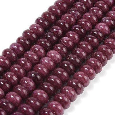 Dyed Natural White Jade Beads Strands G-G107-A19-01-1