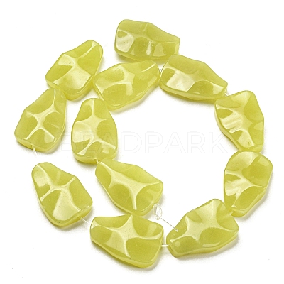 Natural Lemon Jade Beads Strands G-B051-B02-01-1