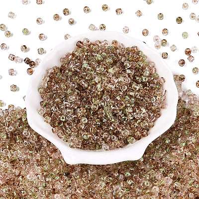 Transparent Colours Picasso Glass Beads SEED-Q039-05A-C04-1