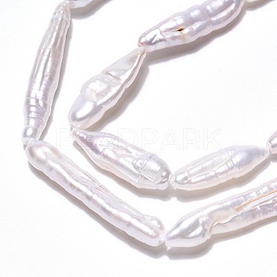 Natural Baroque Pearl Keshi Pearl Beads Strands PEAR-S010-30-03-1