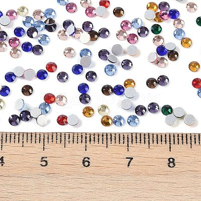 Glass Flat Back Rhinestone RGLA-C002-SS10-M-1