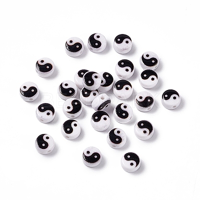Opaque Acrylic Beads SACR-E008-02A-01-1