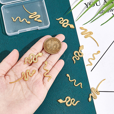 12Pcs 3 Style Ion Plating(IP) 304 Stainless Steel Cabochons STAS-UN0048-41-1