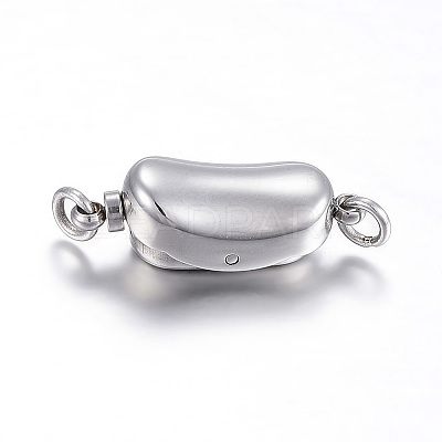 Tarnish Resistant 304 Stainless Steel Box Clasps LS-STAS-F108-02P-1