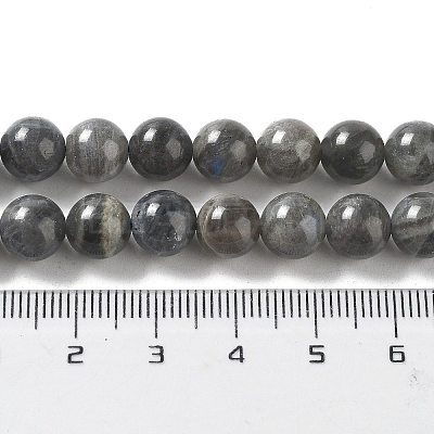 Natural Labradorite Beads Strands G-S333-8mm-035-1