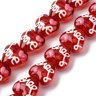 Glass Enamel Beads GLAA-Q125-01B-1