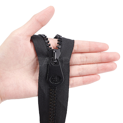 Nylon Closed-end Zipper and Resin Zipper Sliders Zipper Head DIY-BC0011-68-1