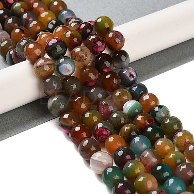 Natural Agate Beads Strands G-M437-B01-01E-1