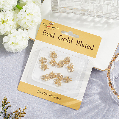 12Pcs Bowknot Brass Charms KK-BBC0019-35-1