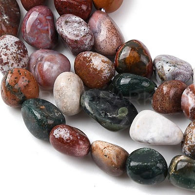 Natural Ocean Jasper Beads Strands G-E483-39B-1