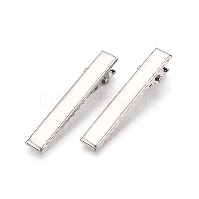 Iron Flat Alligator Hair Clip Findings X-IFIN-S286-46mm-1