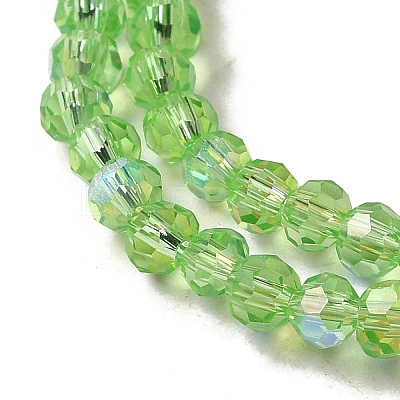 Electroplate Transparent Glass Beads Strands EGLA-A035-T3mm-L09-1