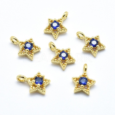 Brass Charms ZIRC-J040-37G-03-NR-1