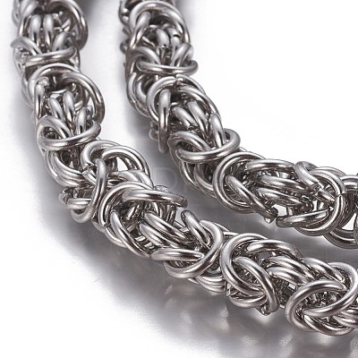 Tarnish Resistant 304 Stainless Steel Byzantine Chains CHS-P007-07P-03-1