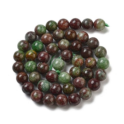 Natural Green Opal Beads Strands G-H045-A03-6MM-1