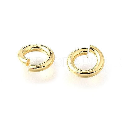 Brass Open Jump Rings KK-V007-004G-01-1