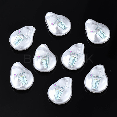 3D Printed ABS Plastic Imitation Pearl Beads KY-S163-419-1