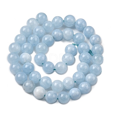 Natural Chalcedony Beads Strands G-S333-8mm-004-1-1