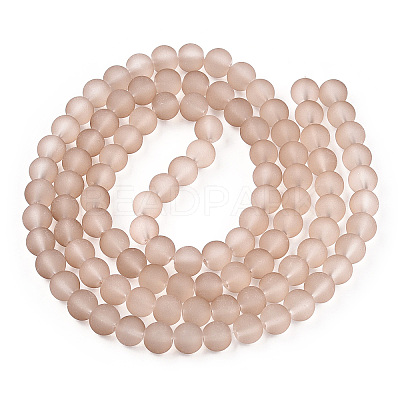 Baking Paint Transparent Glass Bead Strands GLAA-S031-4mm-26-A-1