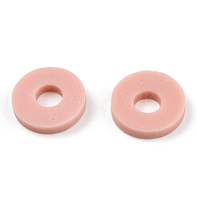 Handmade Polymer Clay Bead Strands X-CLAY-S094-6mm-A01-1