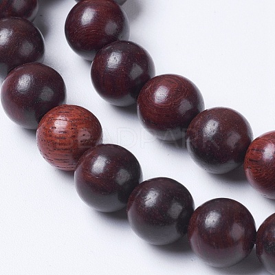 Natural Burmese Wood Beads Strands X-WOOD-J001-03-10mm-1