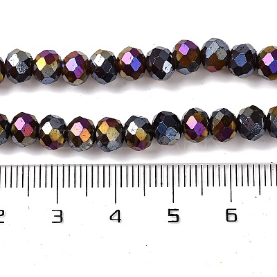 Baking Electroplate Glass Beads Strands DGLA-A039-J10mm-B20-1