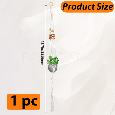 Cotton Macrame Plant Hangers AJEW-WH20072-57B-1