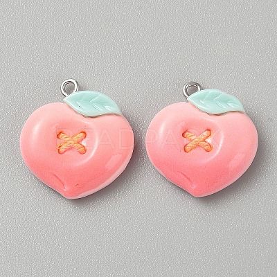 Opaque Resin Pendants CRES-CJC0011-004H-P-1